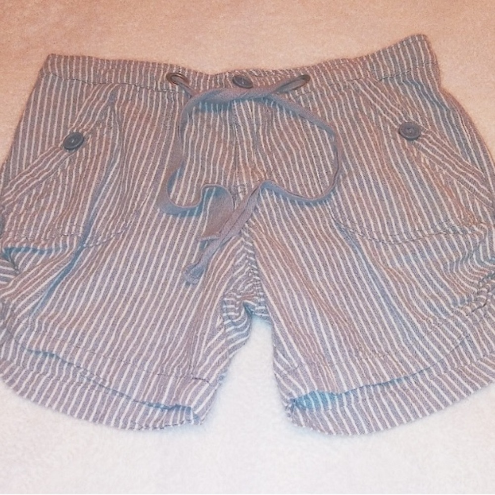 Sanctuary Blue and White Striped Shorts Size 30